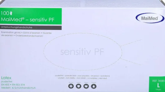 Maimed Sensitiv Pf Unt.Handsch.Unster.Latex Gr.L 1