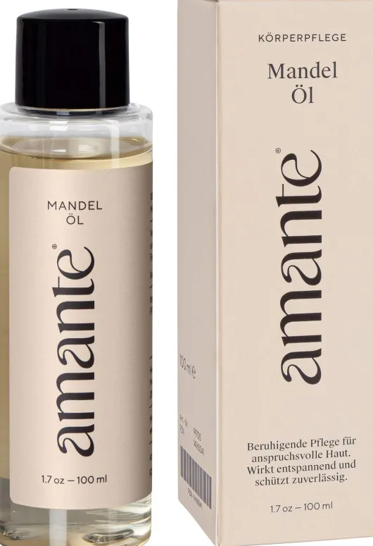 Mandelöl 100 % Rein Hautpflegeöl Amante 100 ml