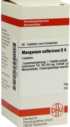 Manganum Sulfuricum D6 Dhu 80 Tabletten