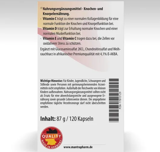 Mantra Arthrostar 120 Kapseln