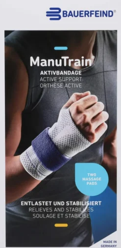 Manutrain Handgelenkbandage Links Gr.1 Schwarz