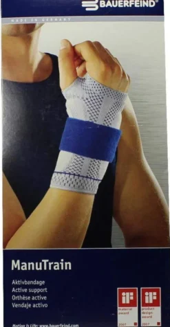 Manutrain Handgelenkbandage 5 Links Schwarz