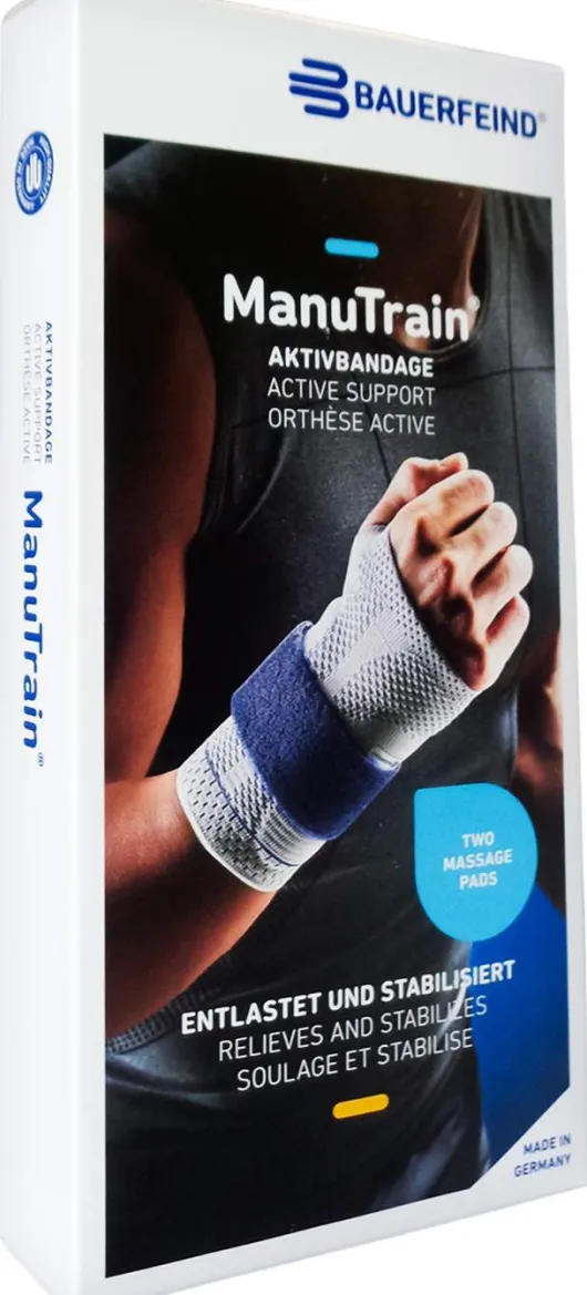 Manutrain Handgelenkbandage Links Gr.6 Schwarz