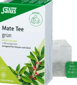 Mate Tee Grün Kräutertee Salus 15 Filterbeutel
