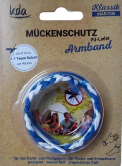 Mückenschutz Armband Pu-Leder Maritim Kda