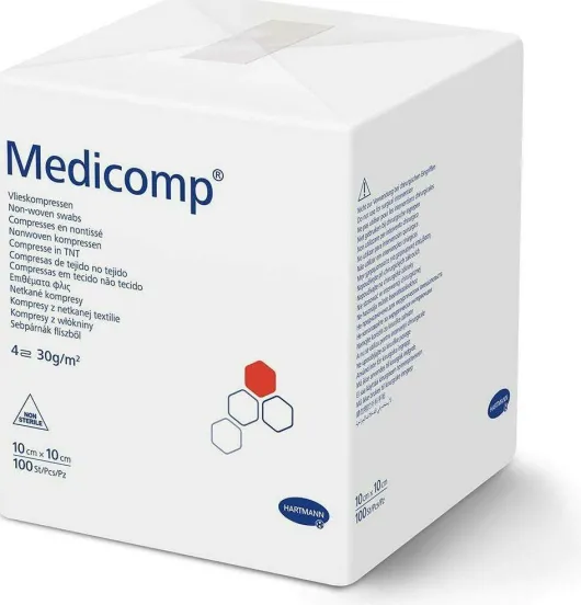 Medicomp Unsteril 10 X 10 cm 100 Kompressen