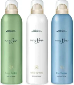 medipharma cosmetics Home Spa Green Garden + Blue Therapy + White Harmony 3 x 200 ml Duschschaum