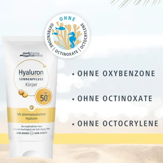 Medipharma Cosmetics Hyaluron Sonnenpflege Körper Lsf 50+ 150ml