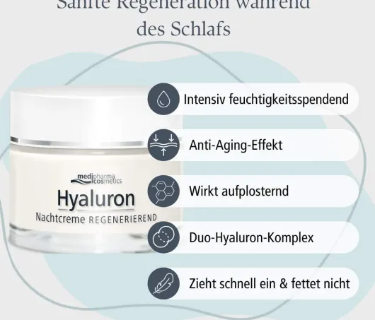 medipharma cosmetics Hyaluron Nachtcreme regenerierend 50 ml