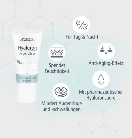 medipharma cosmetics Hyaluron Augenpflege Creme 15 ml Creme