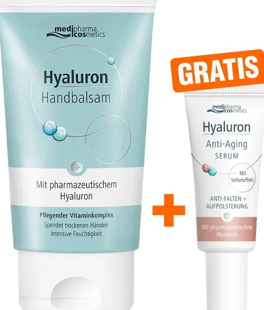 medipharma cosmetics Hyaluron Handbalsam 50 ml + gratis Hyaluron Anti - Aging Serum 5 ml