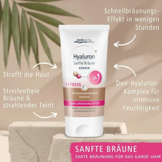 medipharma cosmetics Hyaluron Sanfte Bräune Express Körperpflege 150 ml