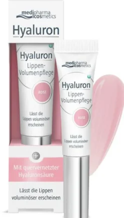 medipharma cosmetics Hyaluron Lippen-Volumenpflege Balsam Rose 7 ml