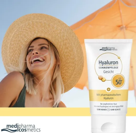 medipharma cosmetics Hyaluron Sonnenpflege Gesicht LSF 50+ 50 ml Creme