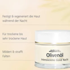 medipharma cosmetics Olivenöl Intensivcreme Gold Zell Aktiv Nachtpflege 50 ml
