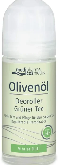 Medipharma Cosmetics Olivenöl Deoroller Grüner Tee 50 ml Deoroller