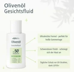 medipharma cosmetics Olivenöl Gesichtsfluid LSF 50+ 50 ml