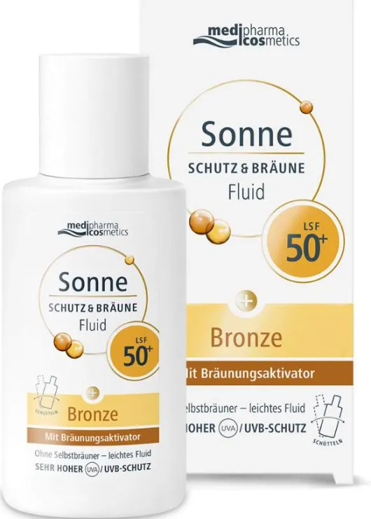 Medipharma cosmetics Sonne Schutz & Bräune Fluid LSF 50 + 50 ml