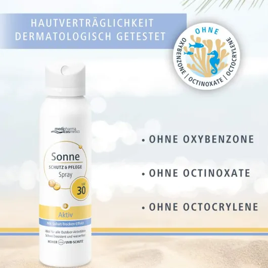 medipharma cosmetics Sonne Schutz & Pflege Aktiv Aerosol-Spray LSF 30 150 ml