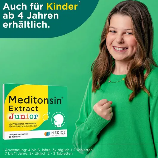Meditonsin Extract pflanzliche Erkältungstabletten 60 Stück