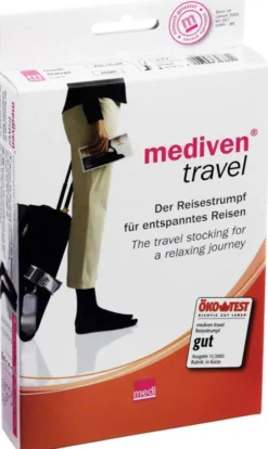 Mediven Travel Kniestrumpf Gr.S Schwarz M.Sp
