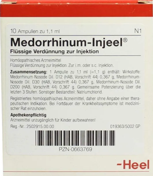 Medorrhinum Nosoden Injeel 10 Ampullen