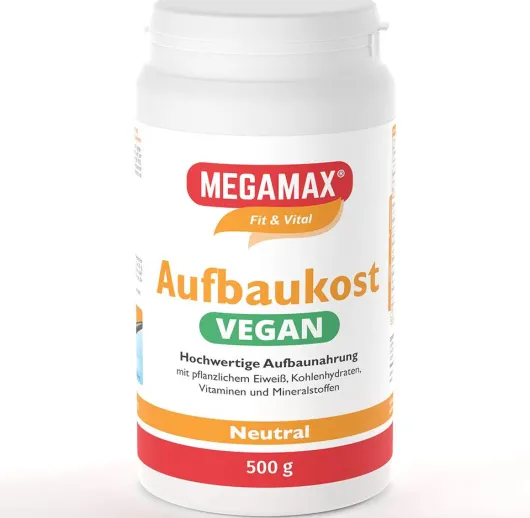 Megamax Aufbaukost Vegan Neutral 500 G Pulver