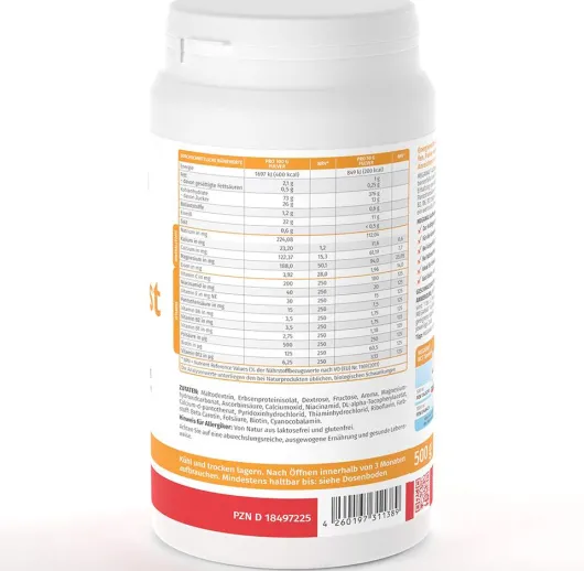 Megamax Aufbaukost Vegan Vanille 500 G Pulver
