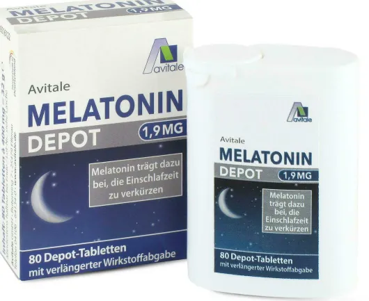 Melatonin 1,9 mg Depot 80 Tabletten
