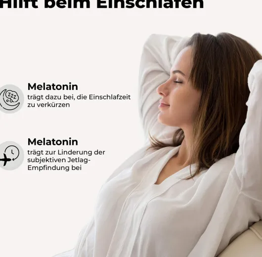 Melatonin 2 mg plus Hopfen und Melisse 120 Kapseln