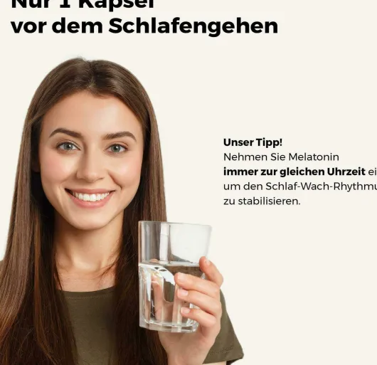 Melatonin 2 mg plus Hopfen und Melisse 120 Kapseln