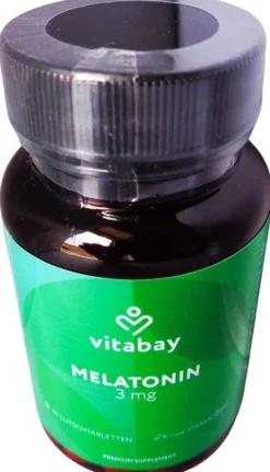 Melatonin 3 mg Schlaf-Hormon Vegan Lutschtabletten
