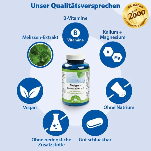 Melissen Basentabletten 250 Stück