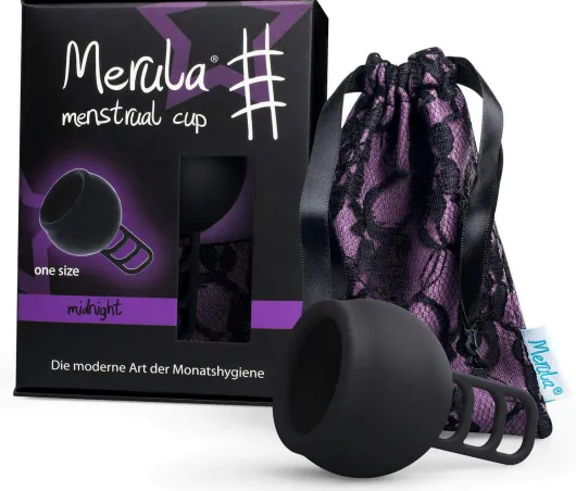 Merula Menstrual Cup Midnight Schwarz 1 Stück
