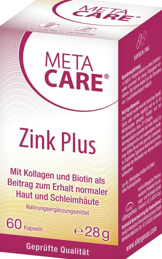 Meta Care Zink+ 60 Kapseln