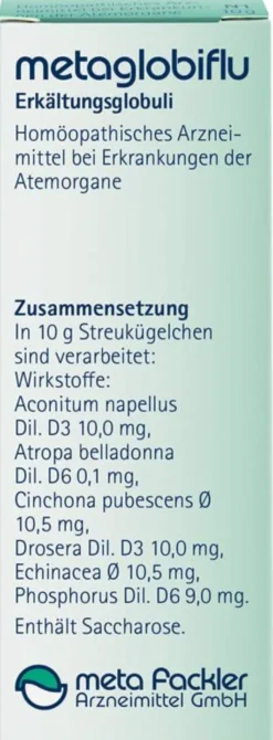 Metaglobiflu Erkältungsglobuli 10 G
