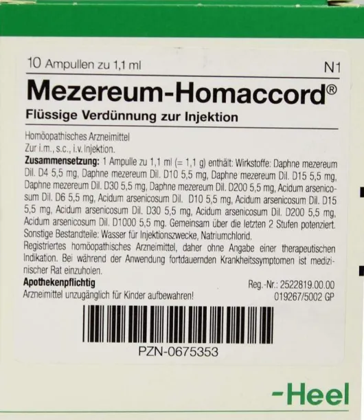 Mezereum Homaccord Ampullen