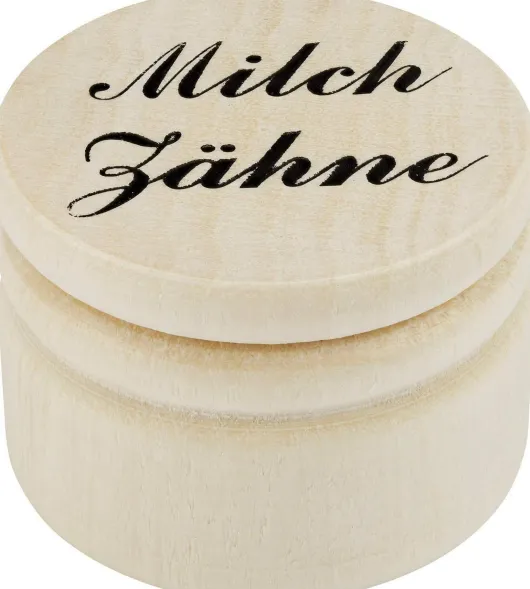 Milchzahndose Holz 3,5 cm