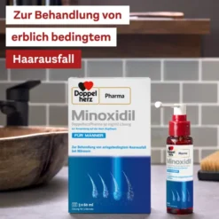 Minoxidil Doppelherz Pharma 50 mg je ml 3 x 60 ml Lösung für Männer