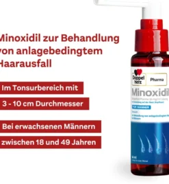 Minoxidil Doppelherz Pharma 50 mg je ml 3 x 60 ml Lösung für Männer