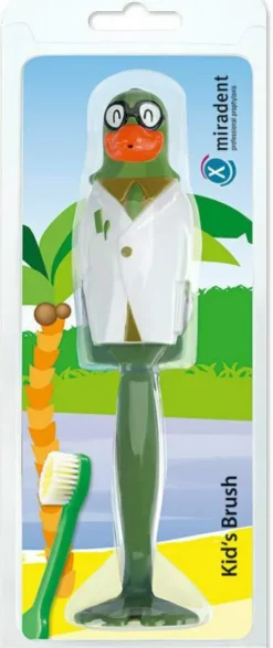 Miradent Kid s Brush Kinderzahnbürste Papagai Grün 1 Stück