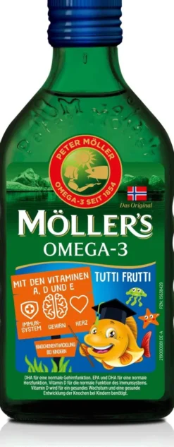 Möller s Omega-3 Kids Fruchtgeschmack Öl 250 ml
