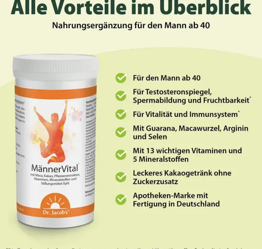 Männer Vital Dr.Jacob s Pulver 350 G