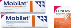 Mobilat intens Muskel- und Gelenksalbe 3 % 2 x 100 g + gratis Eunova VivaChrono 2 x 10 Tabletten
