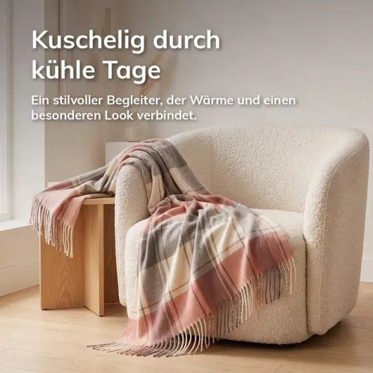 Modisches Schaltuch kariert, 1 Stück