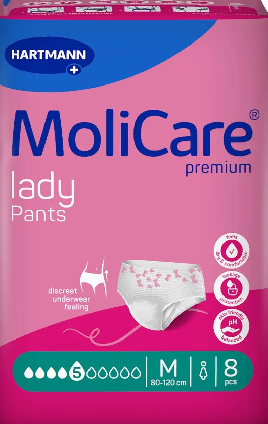 Molicare Premium lady Pants 5 Tropfen Größe M