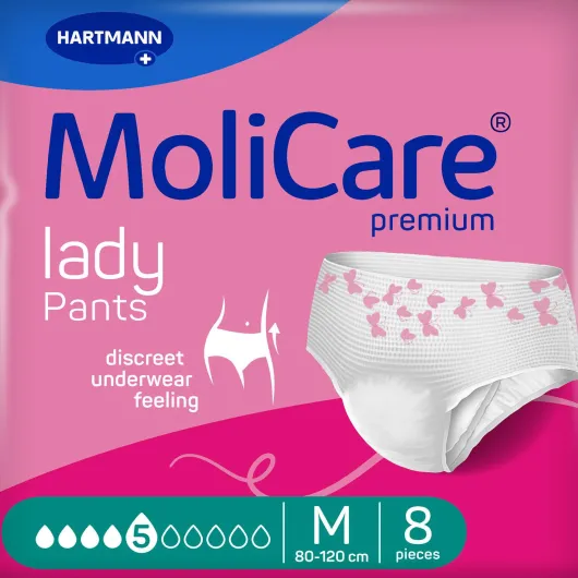 Molicare Premium lady Pants 5 Tropfen Größe M