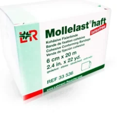 Mollelast Haft Binden Latexfrei 6 cm X 20 M Gedehnt 6 Binden
