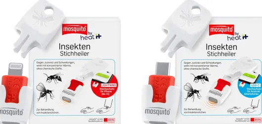 Mosquito heat it Insekten-Stichheiler Lightning Steckaufsatz 1 Stück + heat it USB-C Insekten Stichheiler 1 Stück