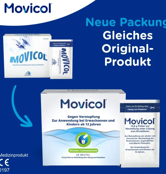 Movicol Schoko Plv.Z.Her.E.Lsg.Z.Einnehmen 50 Stück